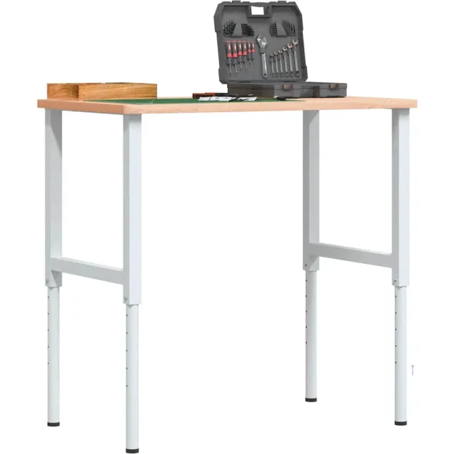vidaXL Werkbankframes verstelbaar 2 st 55x(69-95,5) cm metaal grijs