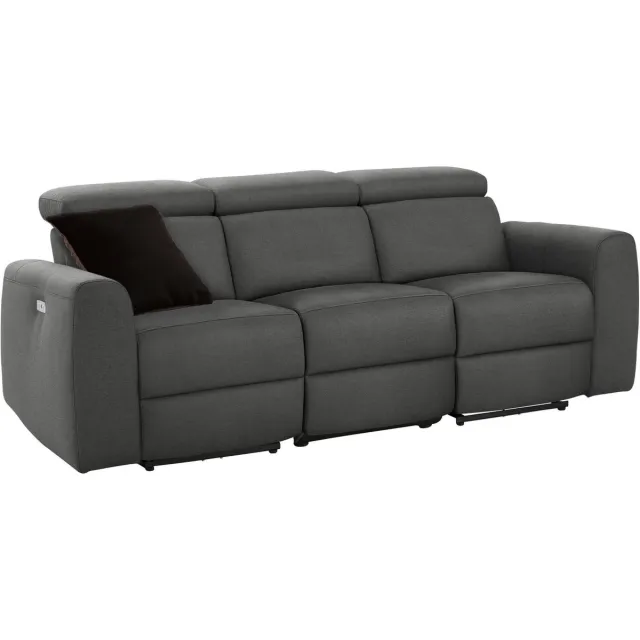 Notio Living Capena-Slaapbank - 3-zits - Elec. - Antraciet Grijs