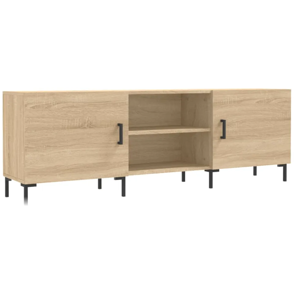 vidaXL Tv-meubel 150x30x50 cm bewerkt hout sonoma eikenkleurig, foto 3