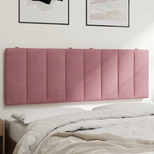 vidaXL Hoofdbordkussen "Hanko" 140 cm fluweel roze