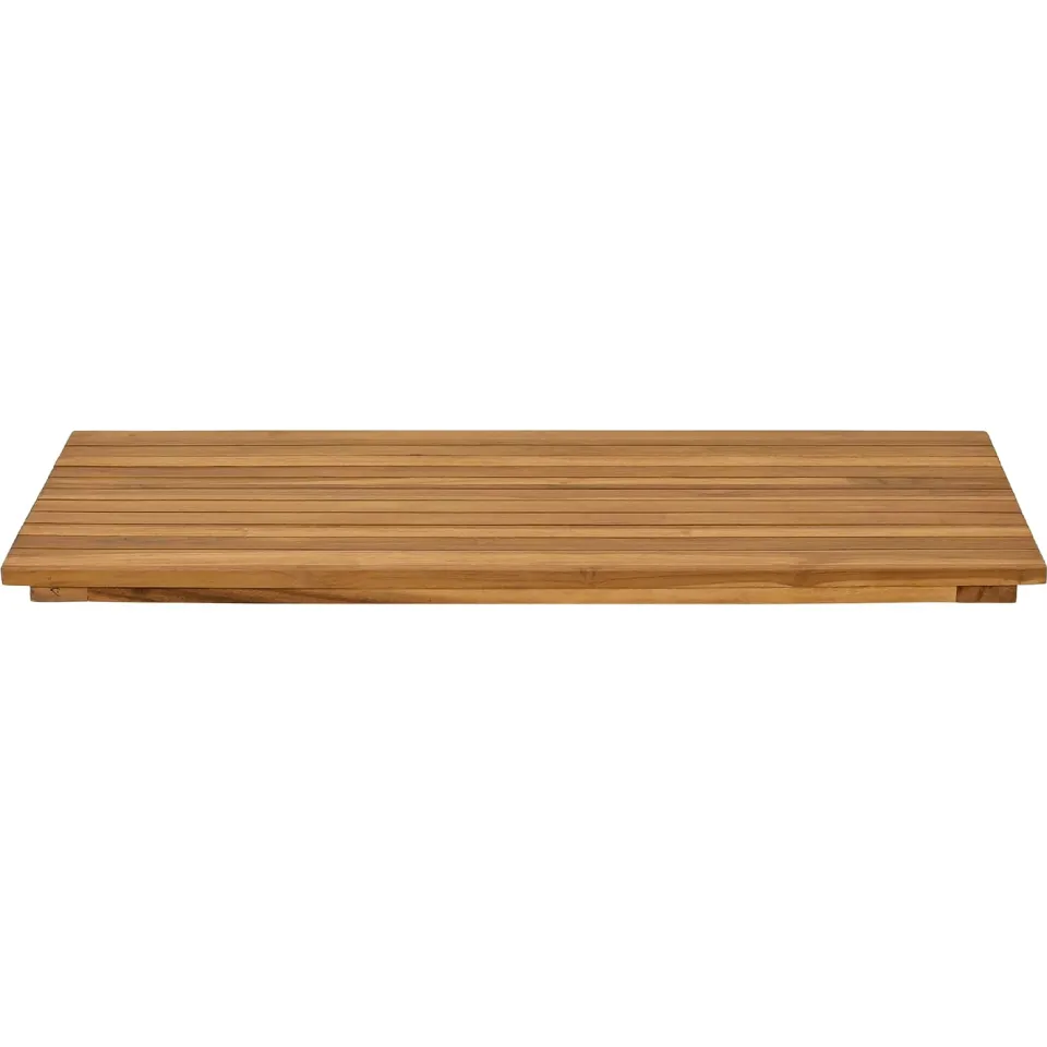 vidaXL Tafelblad 90 x 45 x 3,5 cm Rechthoekig Massief Teakhout Naturel Bruin