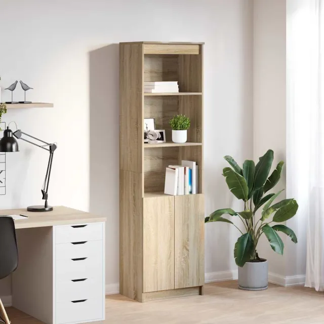 vidaXL Highboard 50x35x180 cm spaanplaat sonoma eikenkleurig, foto 2