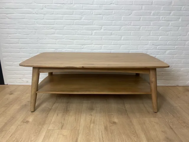 Mangohouten salontafel deens ovaal Alex