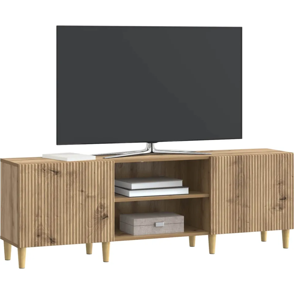 vidaXL TV-kast 150 x 31 x 50 cm Artisanaal eiken Bewerkt hout, foto 3