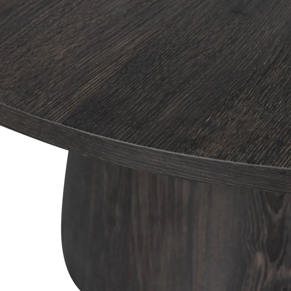 WOOOD Maan Salontafel - MDF - Donkerbruin - 45x60x60, foto 3