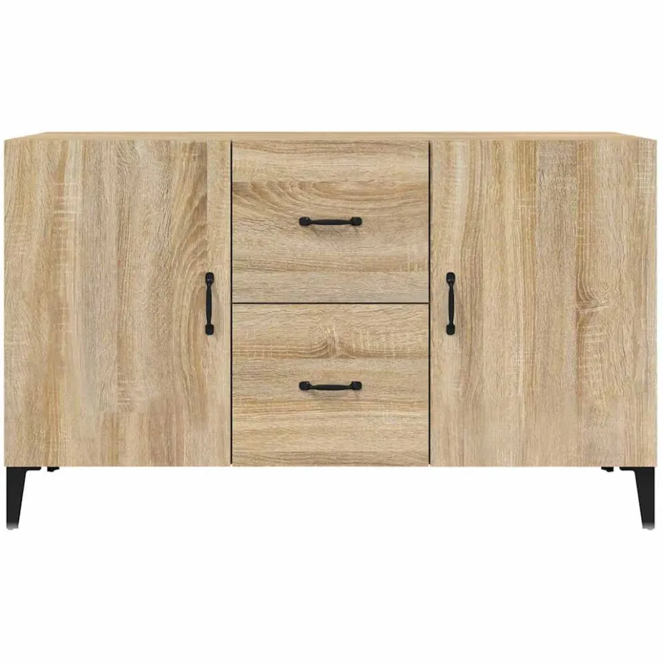 vidaXL Dressoir 100x36x60 cm bewerkt hout sonoma eikenkleurig, foto 4