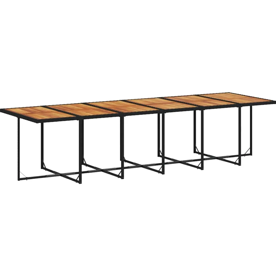 vidaXL 17-delige Tuinset met kussens poly rattan zwart, foto 2
