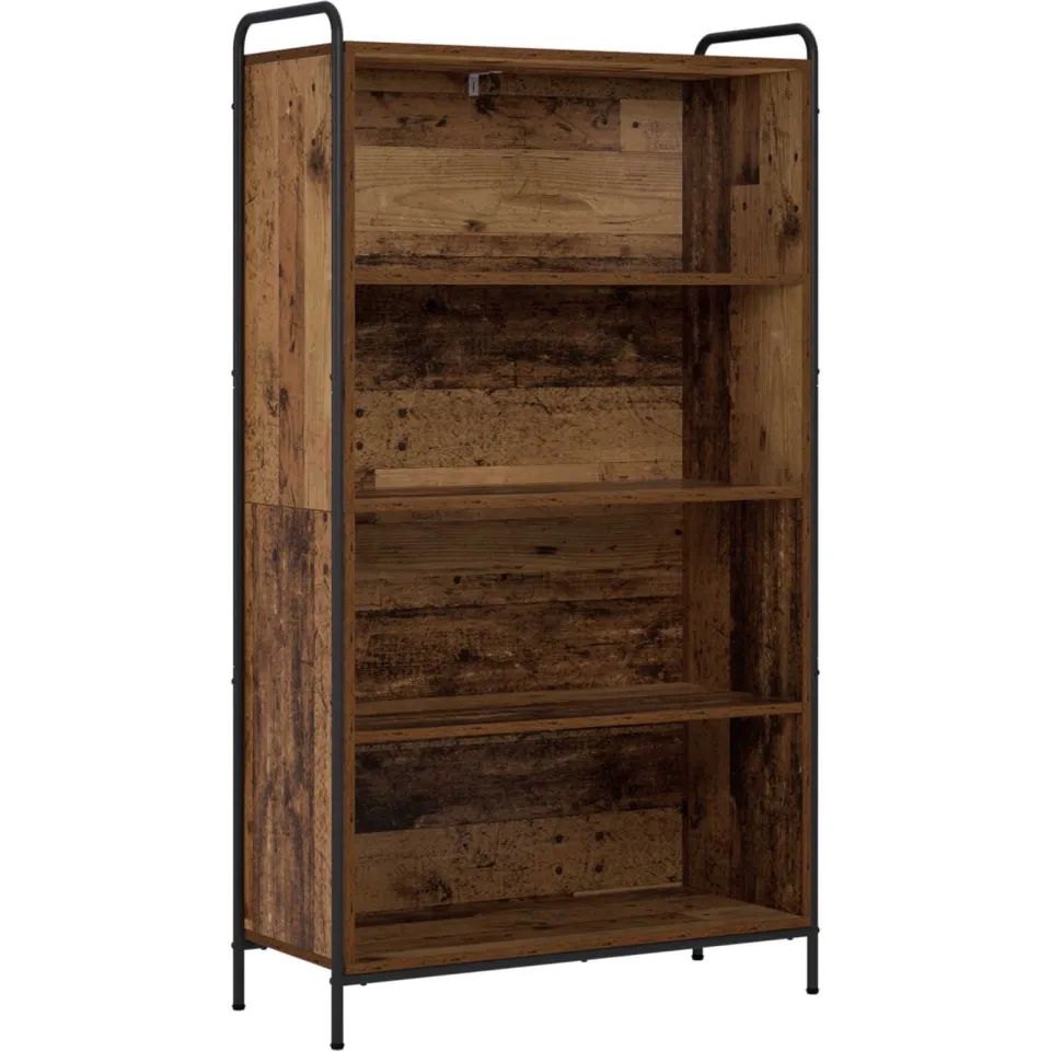 vidaXL Boekenkast 55,5 x 33 x 174 cm Bewerkt hout Oud hout bruin, foto 3