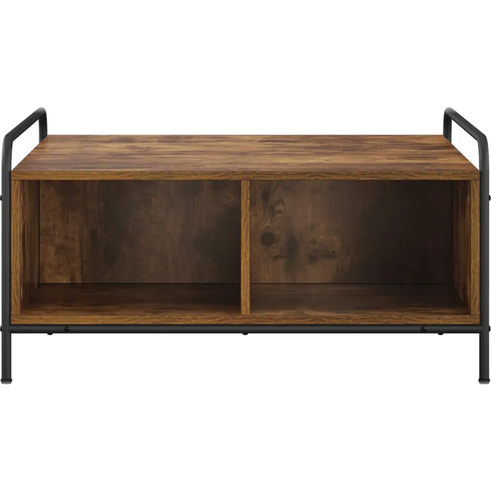 vidaXL Salontafel Gerookt eiken 50 x 49 x 41 cm Bewerkt hout Bruin