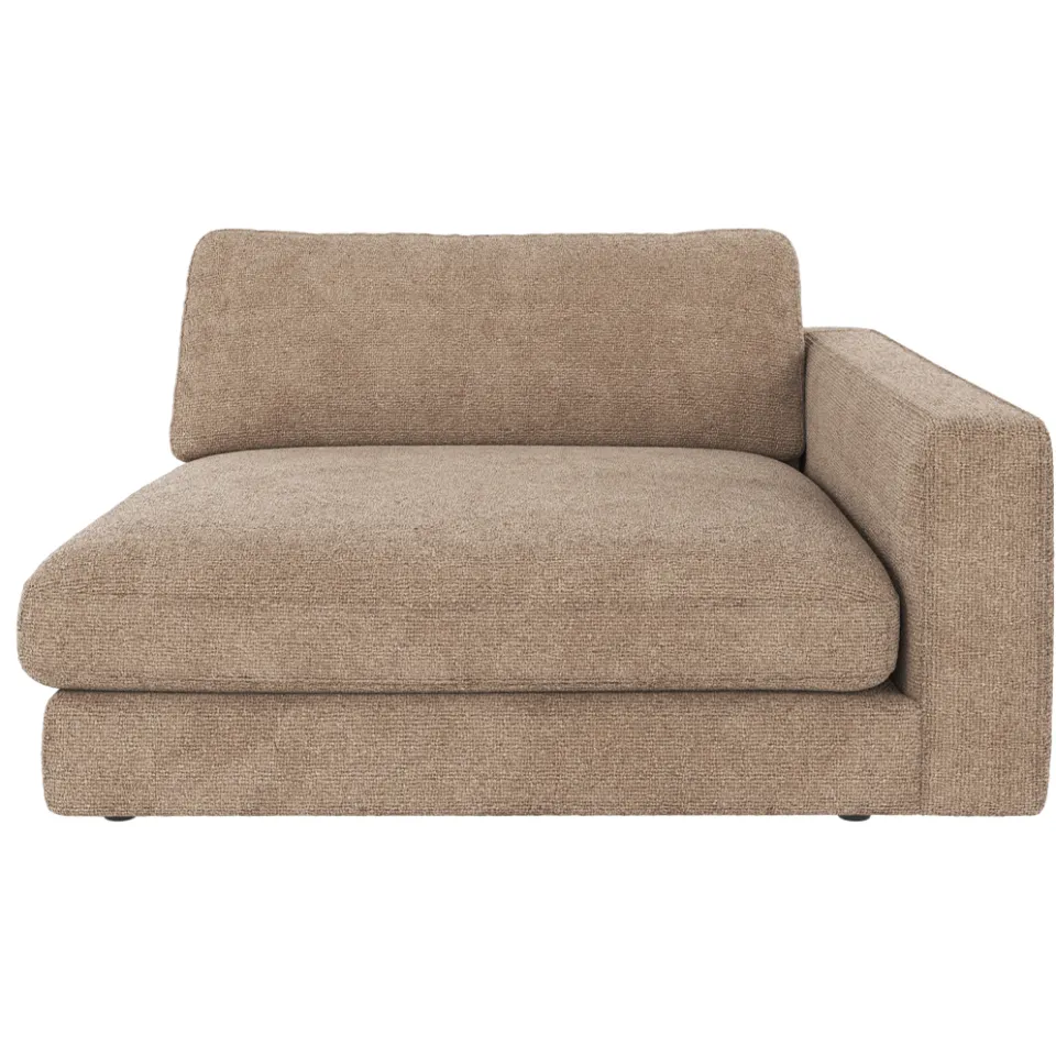 Rowico Home Duncan modulaire chaise longue taupe - rechts - 129 cm