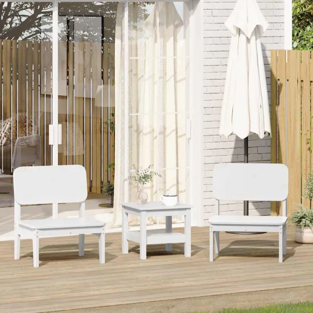 vidaXL Tuinstoelen 2 st 60x52,5x72 cm massief grenenhout wit