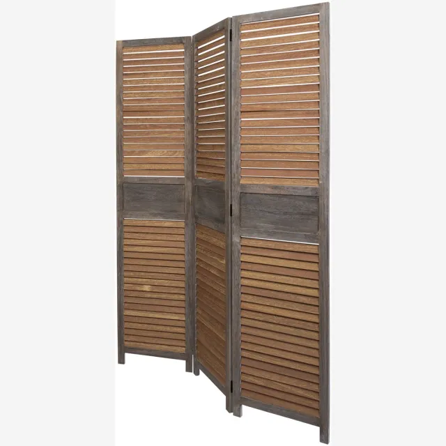 Homestyle4u Kamerscherm - 120x170 cm - bruin - 3-delig - bamboe latten