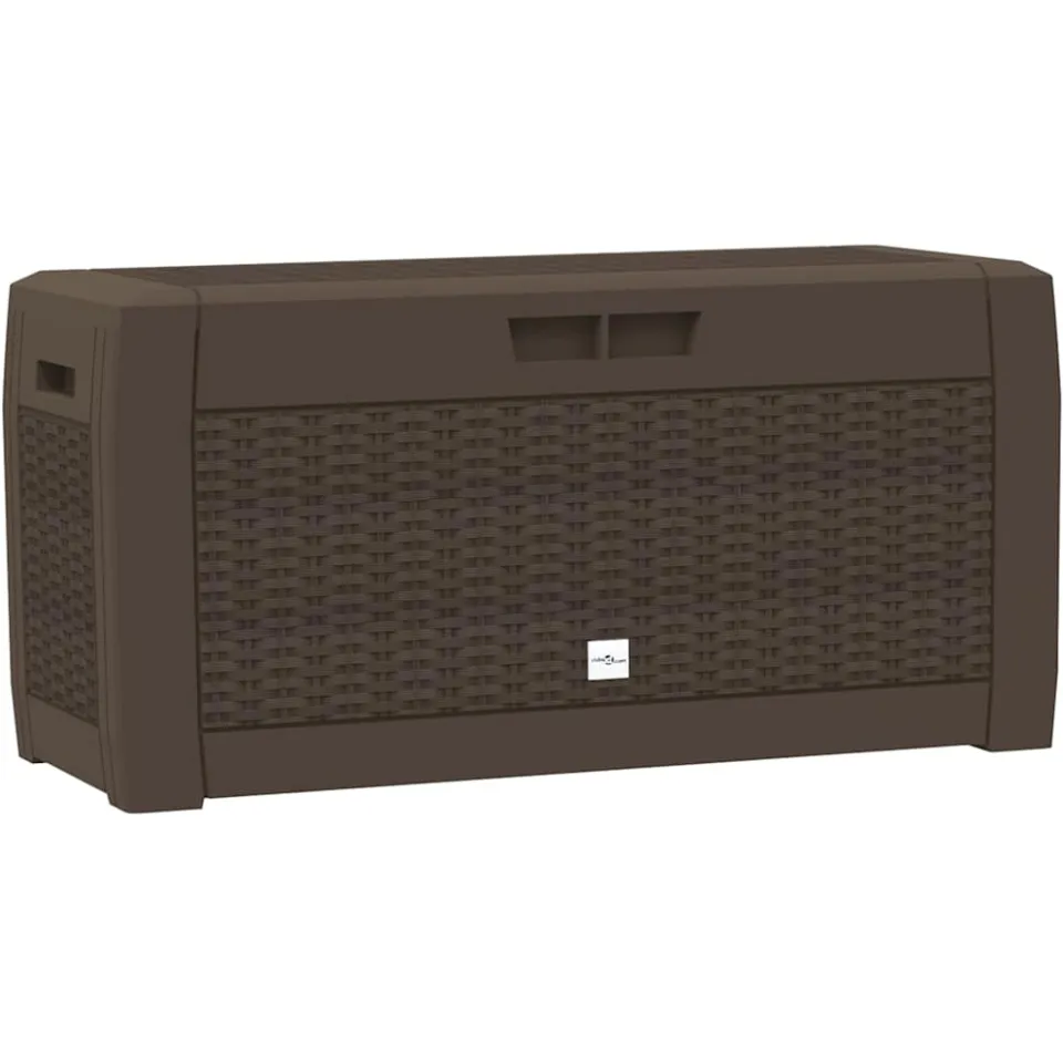 vidaXL Tuinbox 119x48x60 cm polypropeen bruin, foto 3