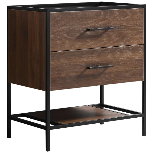 Differnz Industrial 75 badmeubelkast bruin Eiken