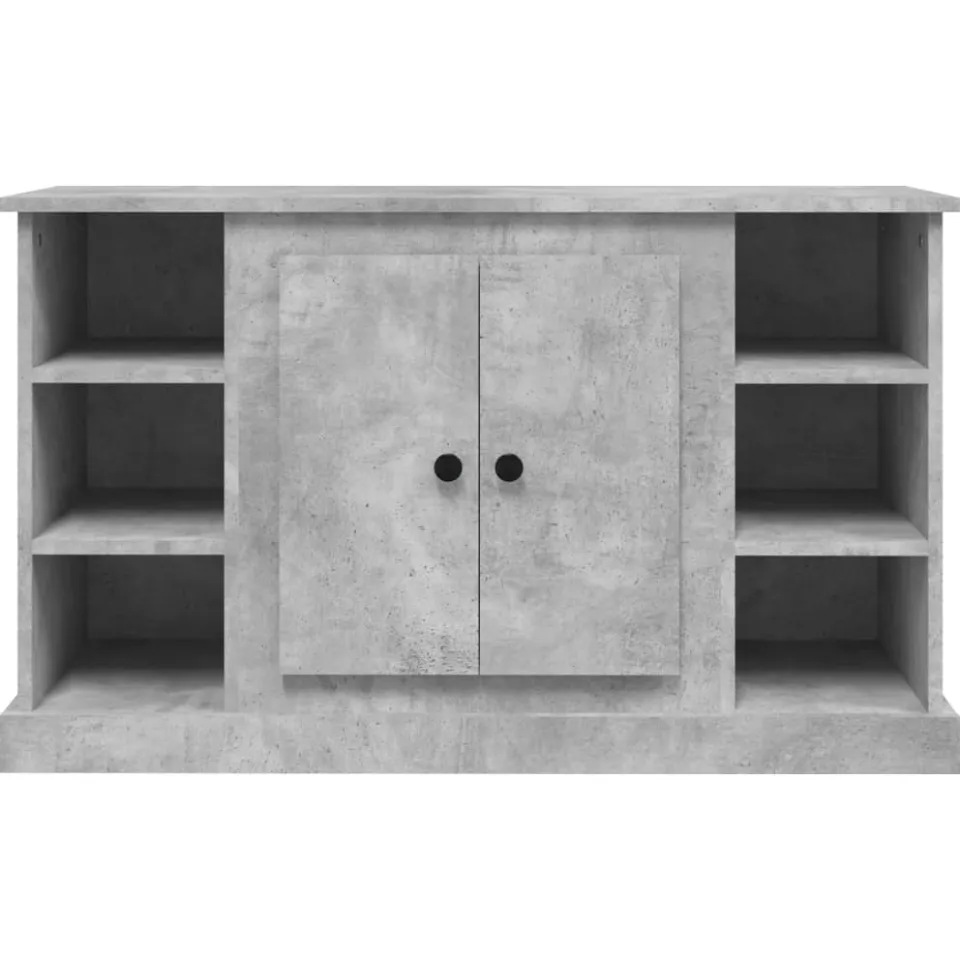 vidaXL Dressoir 100x35,5x60 cm bewerkt hout betongrijs grijs, foto 4
