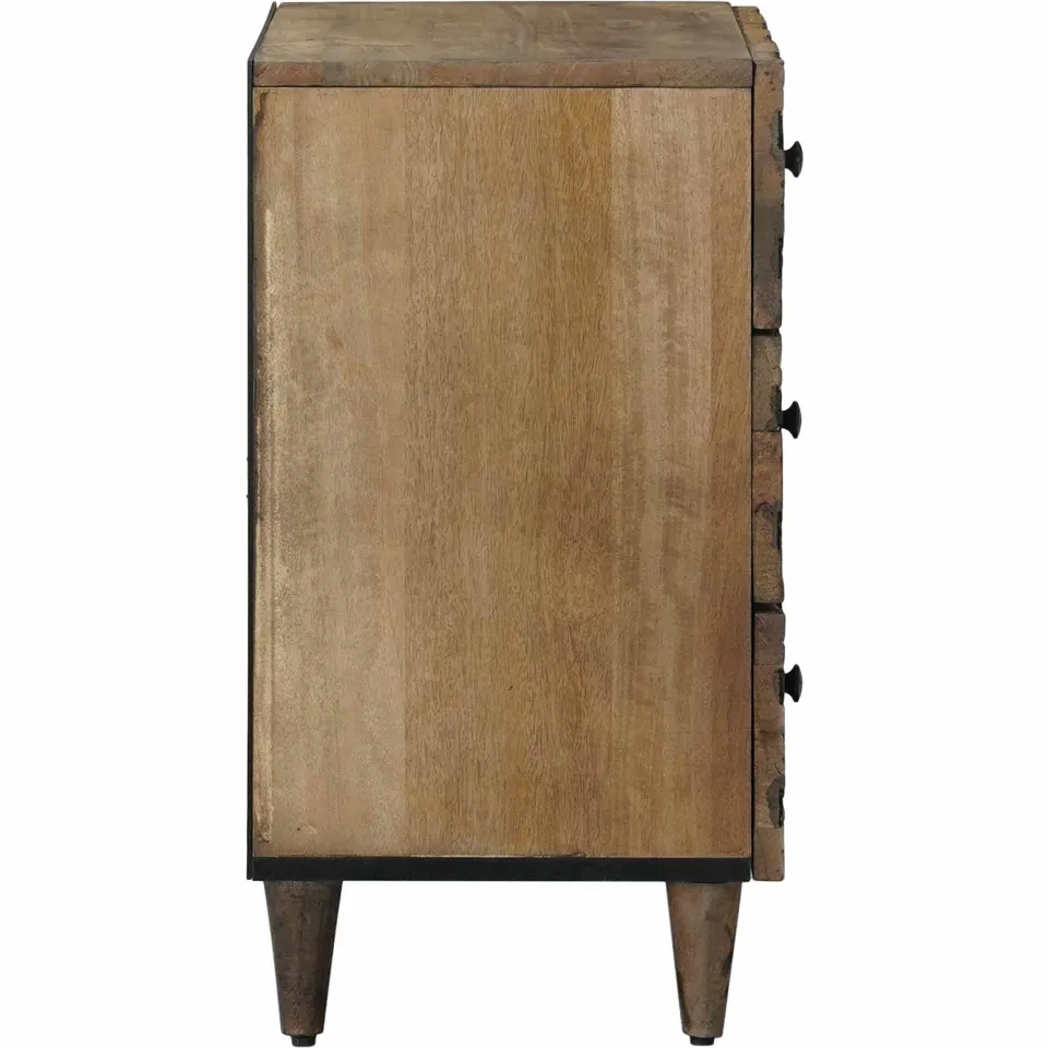 vidaXL Bed kast Bruin 50 x 33 x 60 cm Massief Mango Hout, foto 4