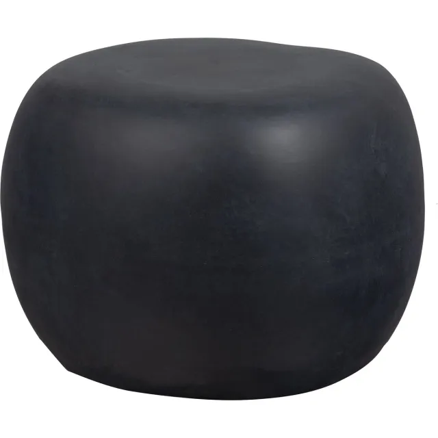 vtwonen Pebble Bijzettafel - Fiber Clay - Betonlook - Antraciet - 35x50x50 cm