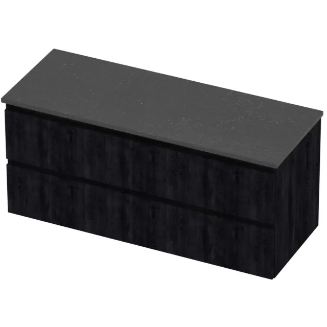 Proline Deck Badmeubelset Hardsteen Symmetrisch 120x46x55 cm Blue Stone Charcoal Oak Eiken