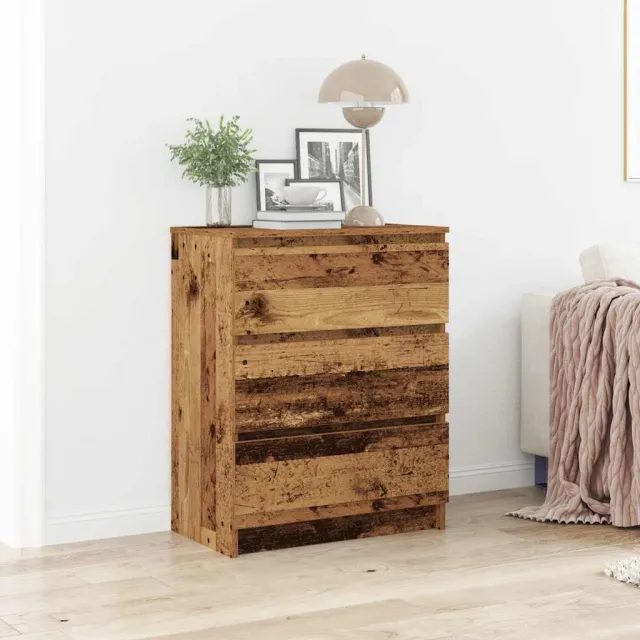 vidaXL Dressoir 60x35x76 cm bewerkt hout oud houtkleurig Bruin