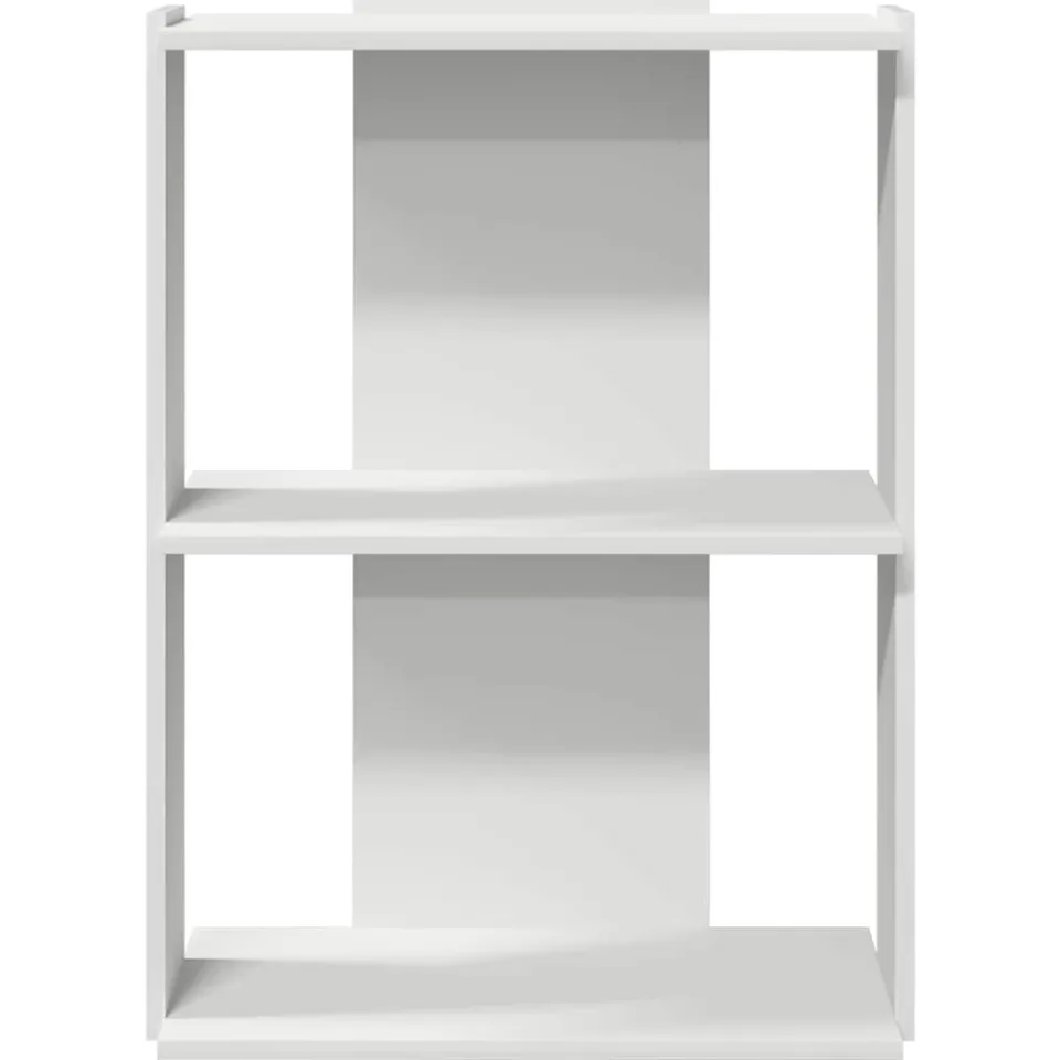 vidaXL Boekenkast 3-laags 60x30x80 cm bewerkt hout wit, foto 4