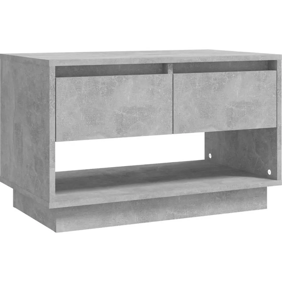 vidaXL Tv-meubel 70x41x44 cm bewerkt hout betongrijs