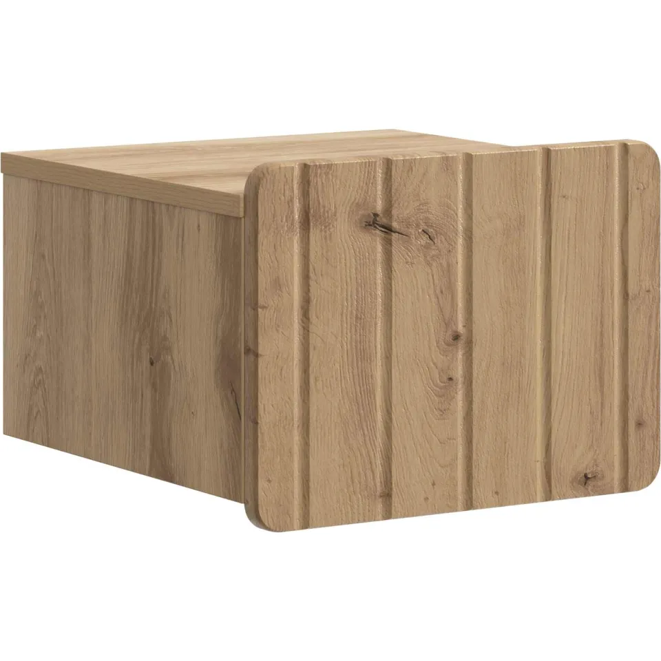 vidaXL Wandbeugel Bedkast Artisanaal eiken 33 x 34,5 x 24 cm Bruin