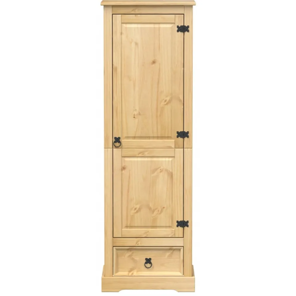 vidaXL Kledingkast Corona 55x38x170 cm massief grenenhout bruin, foto 4