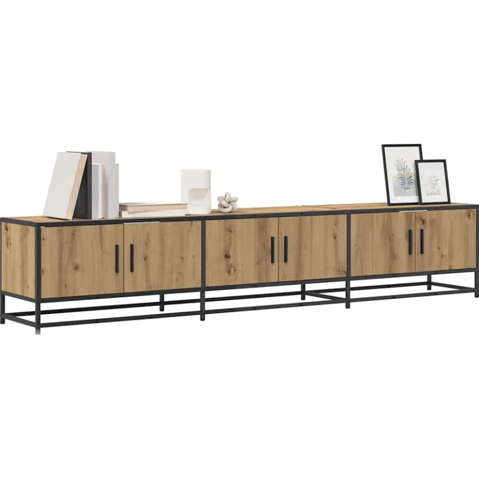 vidaXL TV Eenheden 210 x 35 x 41 cm Artisan Eiken Bruin