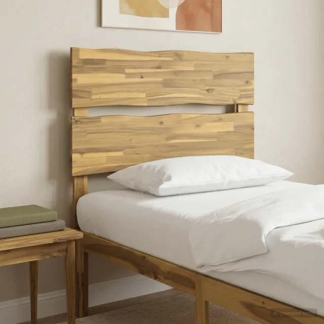 vidaXL Live Edge Hoofdbord ROSTOCK Witgewassen 80 cm Bruin