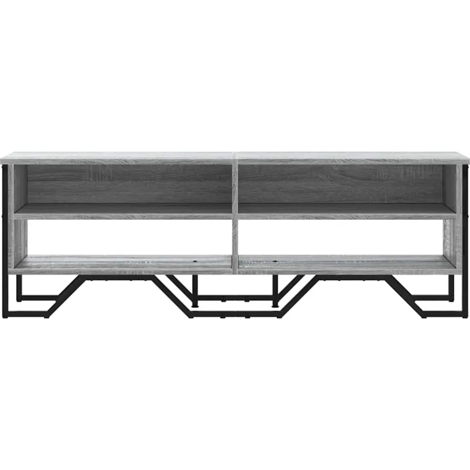 vidaXL Tv-meubel 122x34x41 cm bewerkt hout grijs sonoma eikenkleurig, foto 4