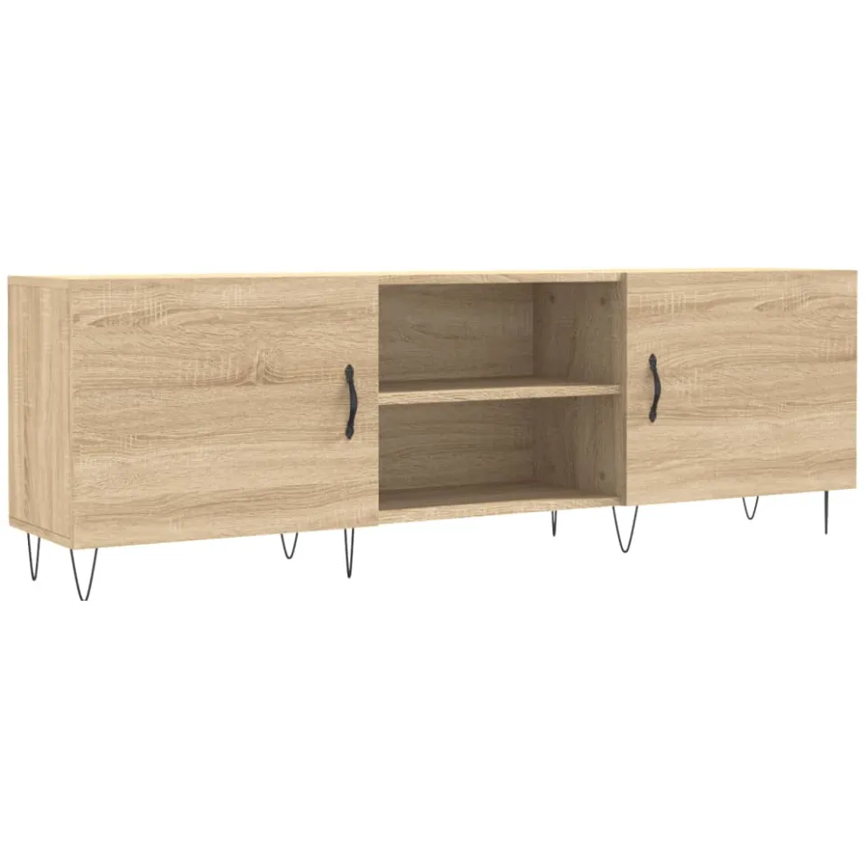 vidaXL Tv-meubel 150x30x50 cm bewerkt hout sonoma eikenkleurig, foto 3
