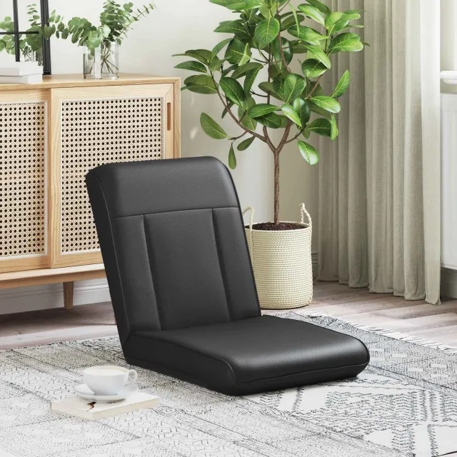 vidaXL Verstelbare vlo stoelen Zwart Kunstleer, foto 2