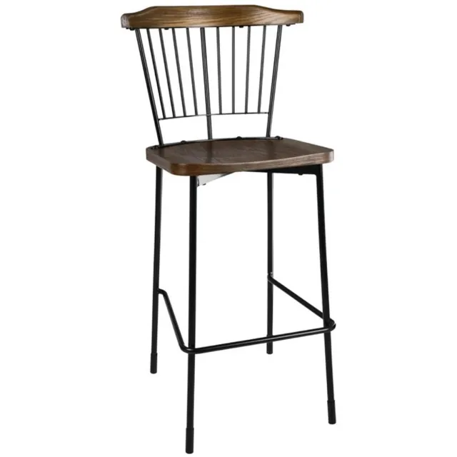 Bolero Scandi Hoge Barkrukken Zwart (2 Stuks) - Bolero FB873 - Horeca & Professioneel Bruin