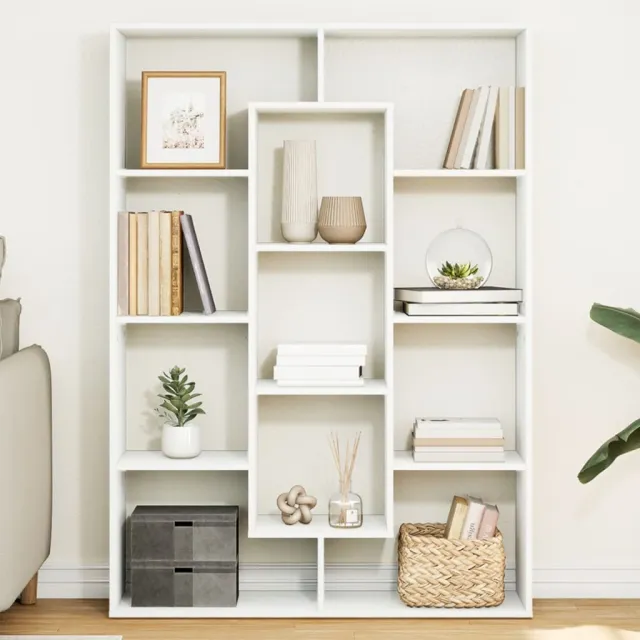 vidaXL Boekenkast 102x29x143 cm bewerkt hout wit, foto 2