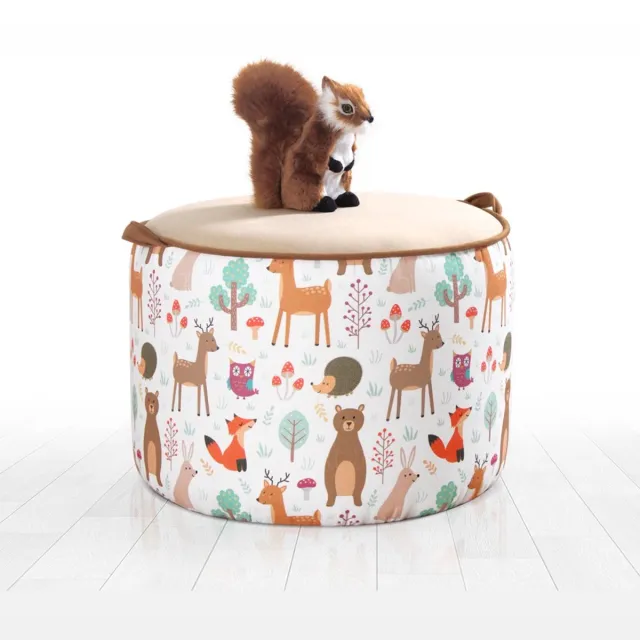Skye Decor , Kinderoorfauteuil, Lodie v2 - Multicolor, Microvezel, Meerkleurig, 44 x 32 cm Bruin