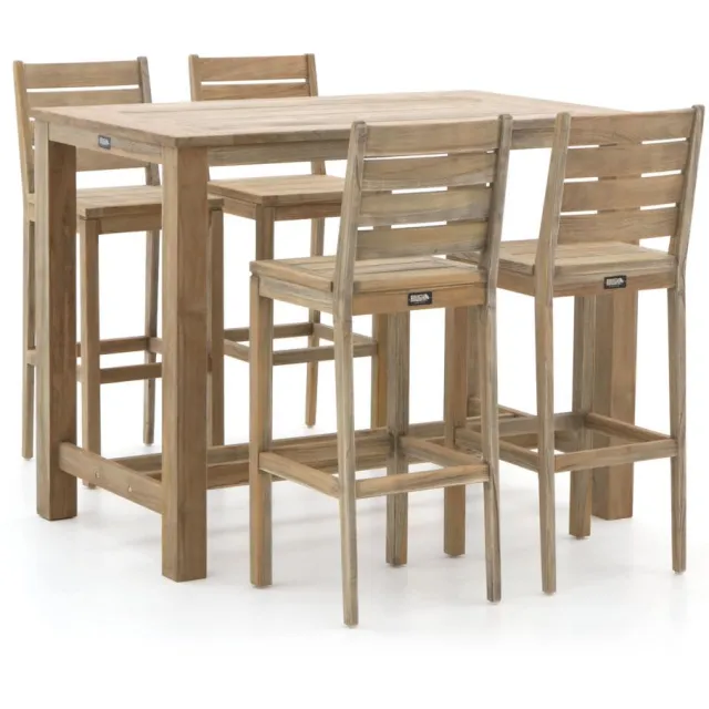 ROUGH Furniture ROUGH-S/ROUGH-X 135cm barset 5-delig Bruin