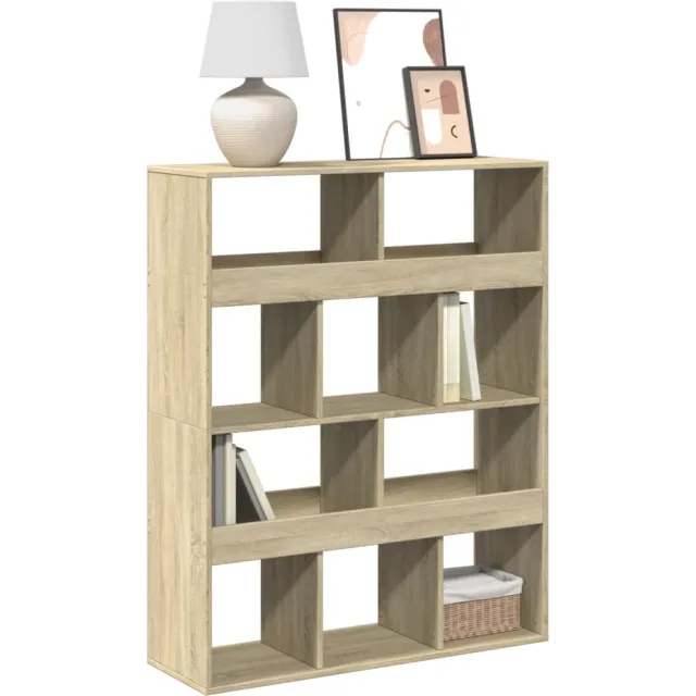 vidaXL Boekenkast 100x33x125,5 cm bewerkt hout sonoma eikenkleurig Bruin