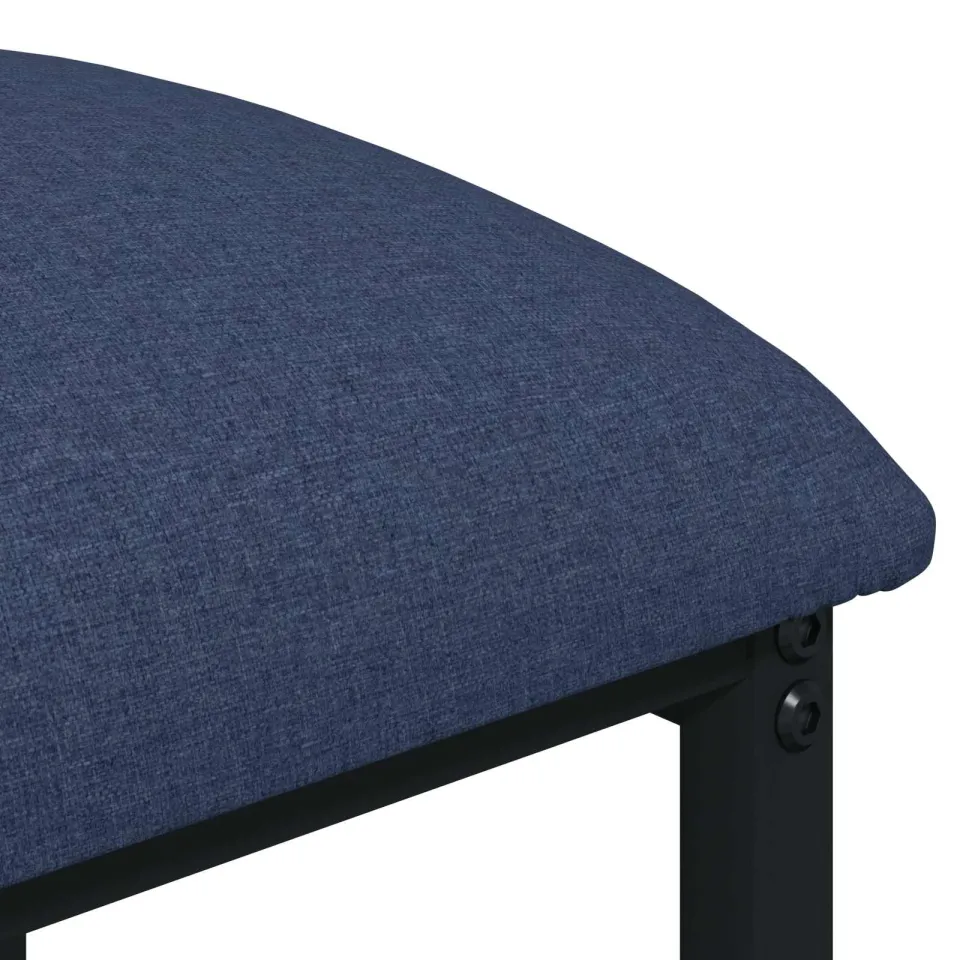 vidaXL Barkruk 2 st Blauw 40 x 32 x 74 cm Bewerkt hout, foto 4