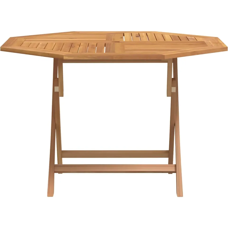 vidaXL Tuintafel inklapbaar 110x110x75 cm massief teakhout bruin