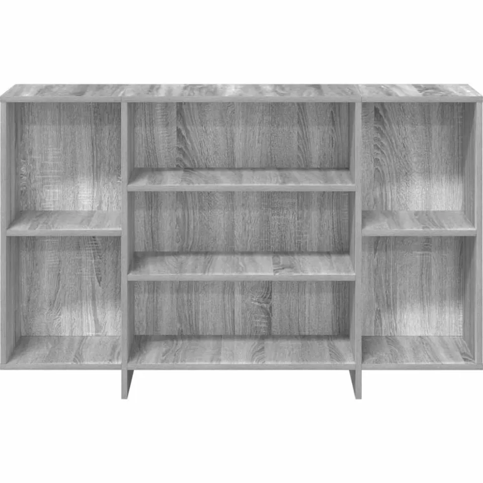 vidaXL Dressoir 120x30x75 cm bewerkt hout grijs sonoma eikenkleurig, foto 3