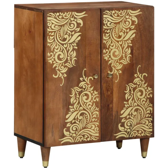 vidaXL Dressoir Bruin 60 x 33 x 75 cm Massief Mango Hout
