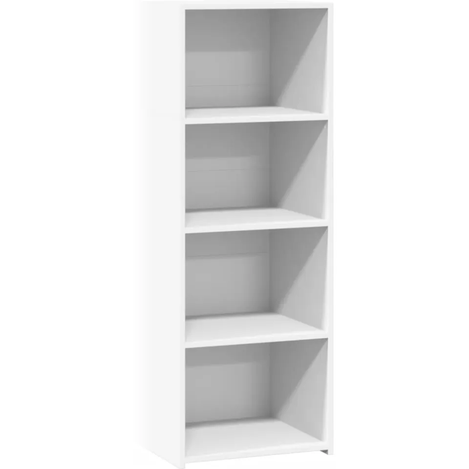 vidaXL Hoge kast 45x41x124 cm bewerkt hout wit, foto 3