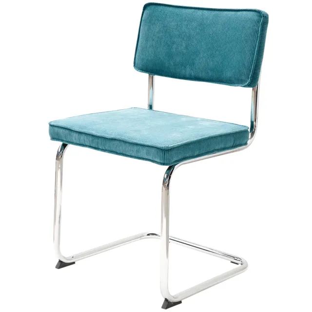 Lisomme Anne ribstof eetkamerstoel turquoise, foto 2