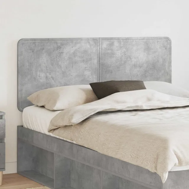 vidaXL Hoofdbord Beton Grijs Bewerkt hout