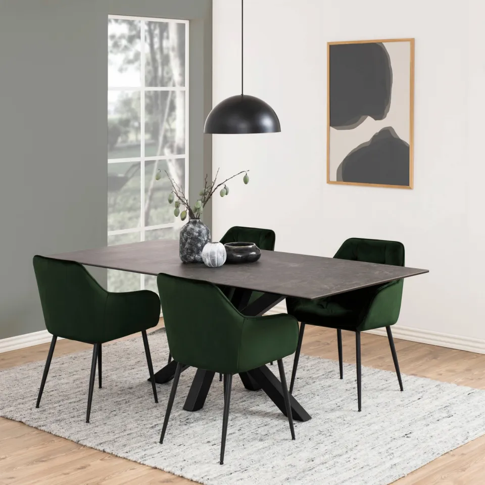 Wehkamp Home eetkamertafel Ricci (100x200 cm) zwart, foto 3