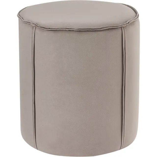 Beliani SEDONA - Poef - Taupe - Fluweel Beige