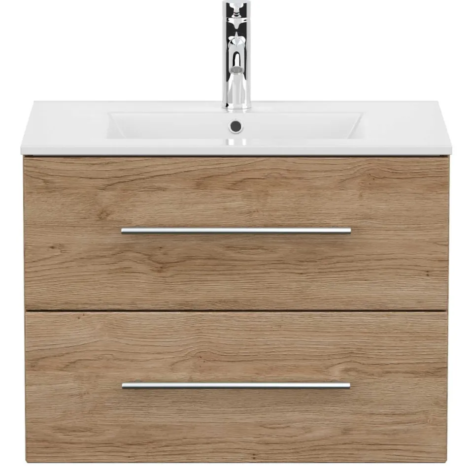 Wastafelkast Odin Eiken 70 cm, foto 5