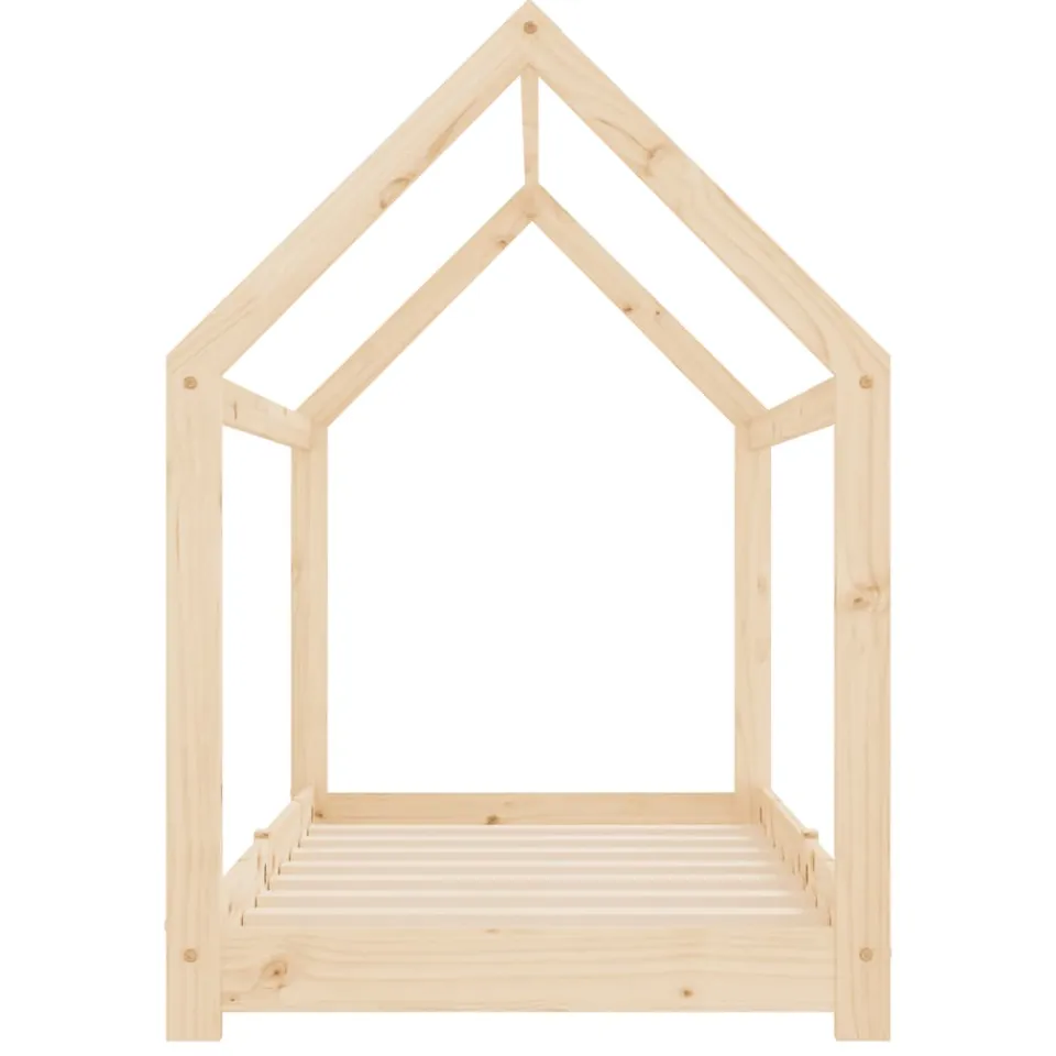 vidaXL Kinderbedframe massief grenenhout 80x160 cm Bruin