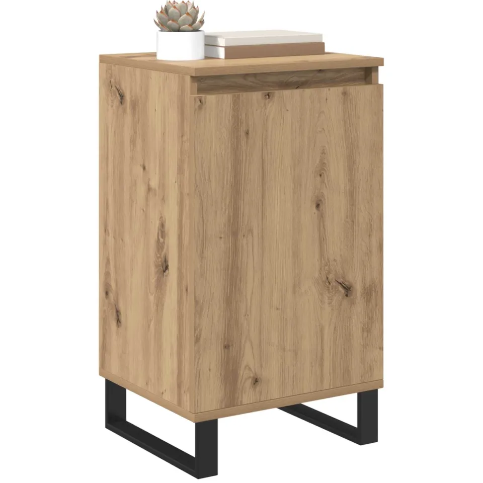 vidaXL Dressoir Artisan Eiken 40 x 35 x 70 cm Bewerkt hout Bruin
