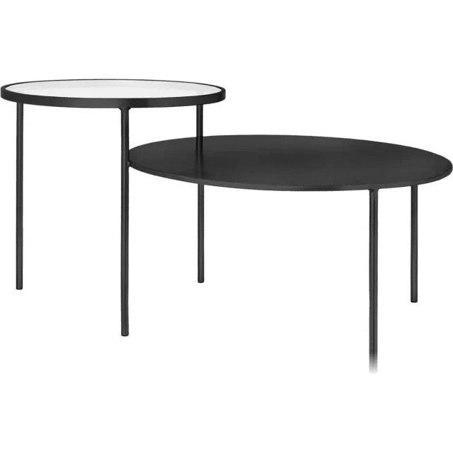 Riverdale Bijzettafel Amaro zwart 101cm Zwart